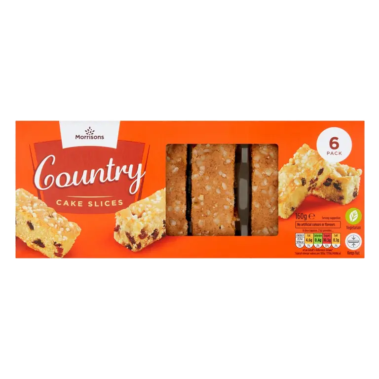 6 Country Cake Slices