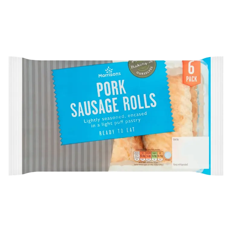 6 Fresh Bake Pork Sausage Rolls