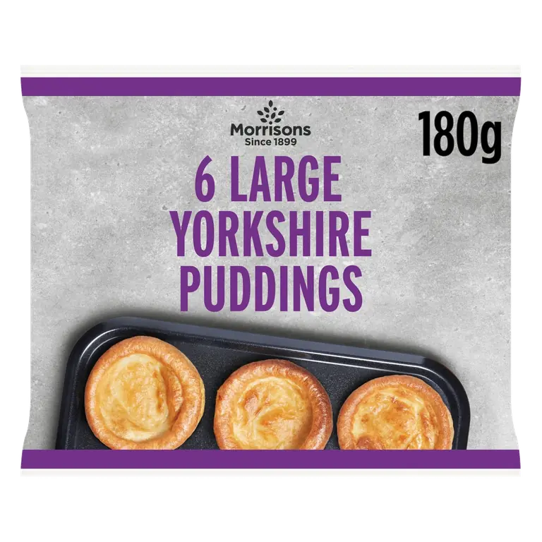 6 Large Yorkshire Puddings