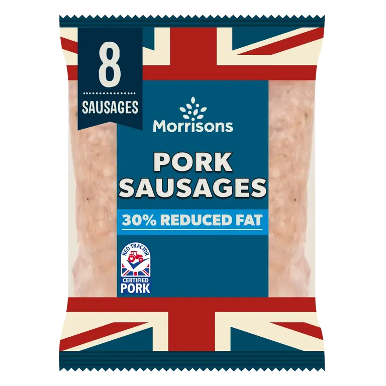 8 Butchers Style Reduced Fat Pork Sausage