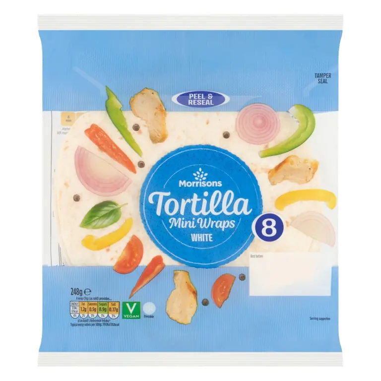 8 Mini Plain Tortillas