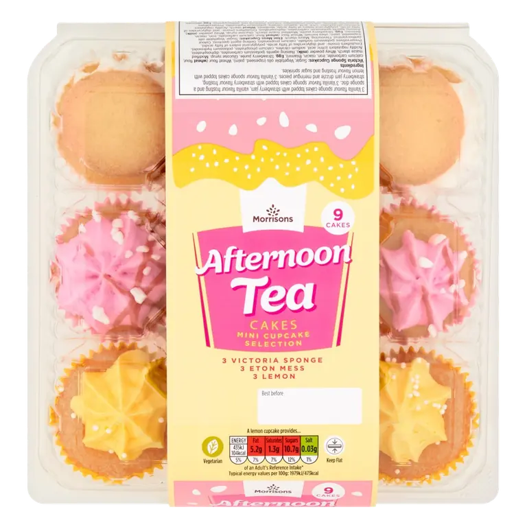 Afternoon Tea Mini Cupcake Selection 9 Pack