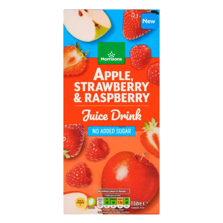 Apple, Raspberry & Strawberry Juice Drink