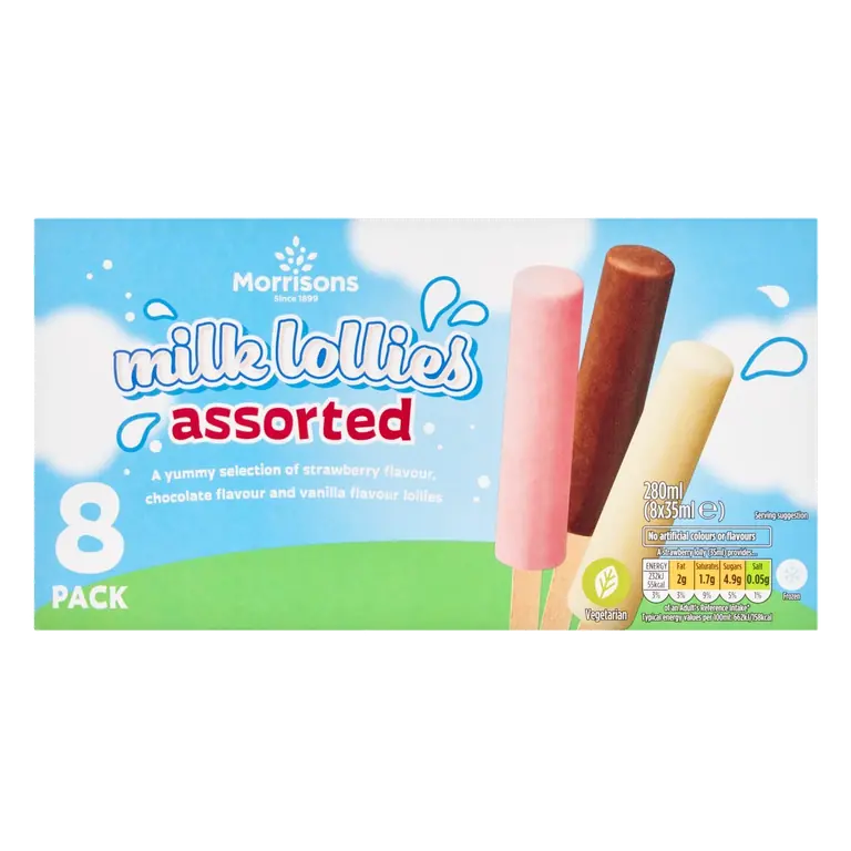 Assorted Milk Ice Lollies