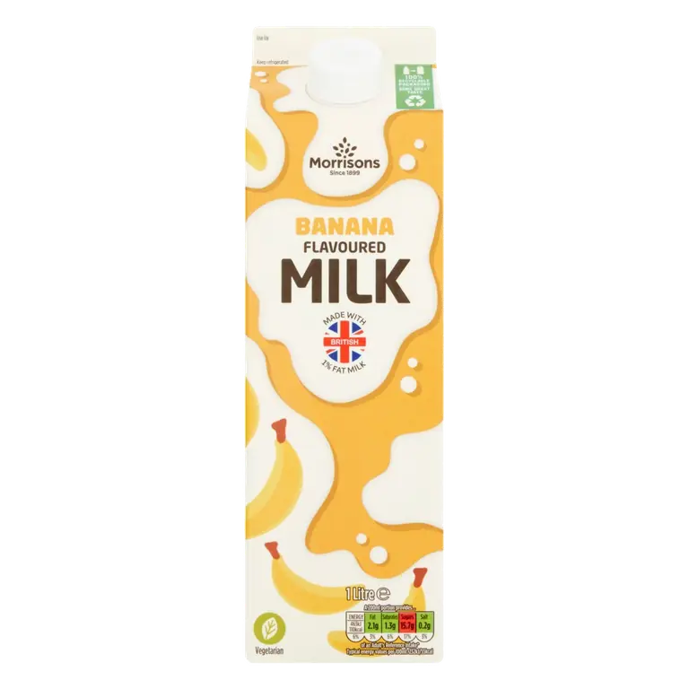 Banana Flavoured Fresh Milk