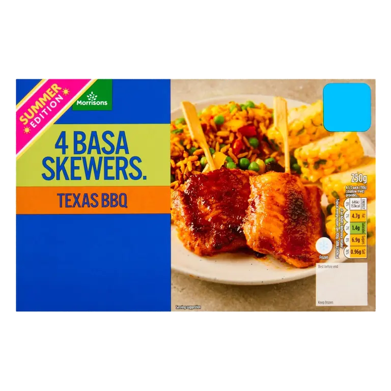 Bbq Basa Skewers 250g