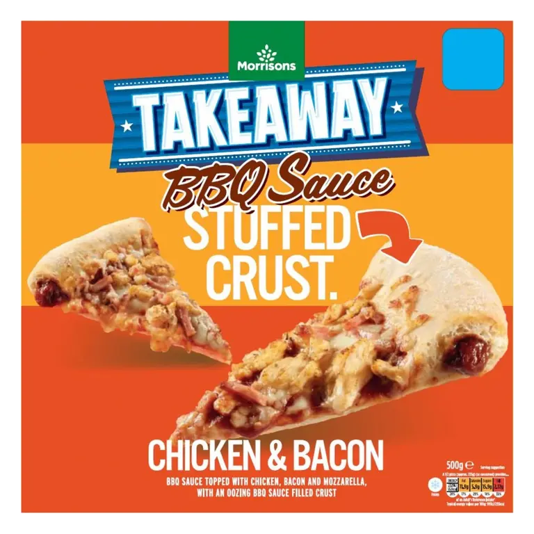 BBQ Sauce Filled Crust Bbq Chicken & Bacon Pizza
