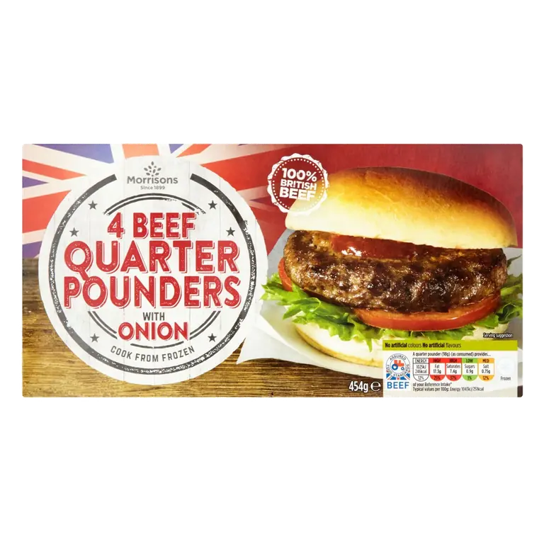 Beef Quarter Pound Burger with Onion