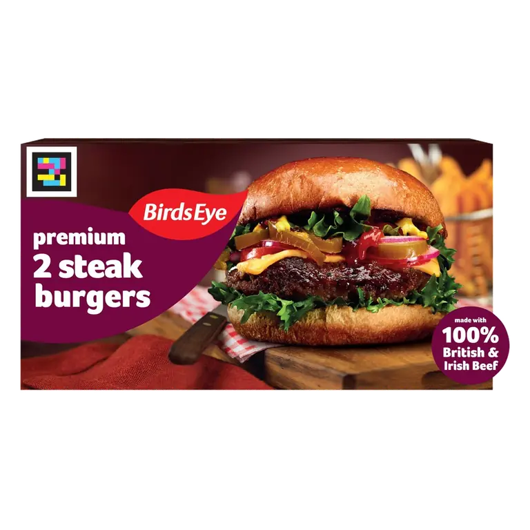 Birds Eye 2 5oz Steak Burgers 284g
