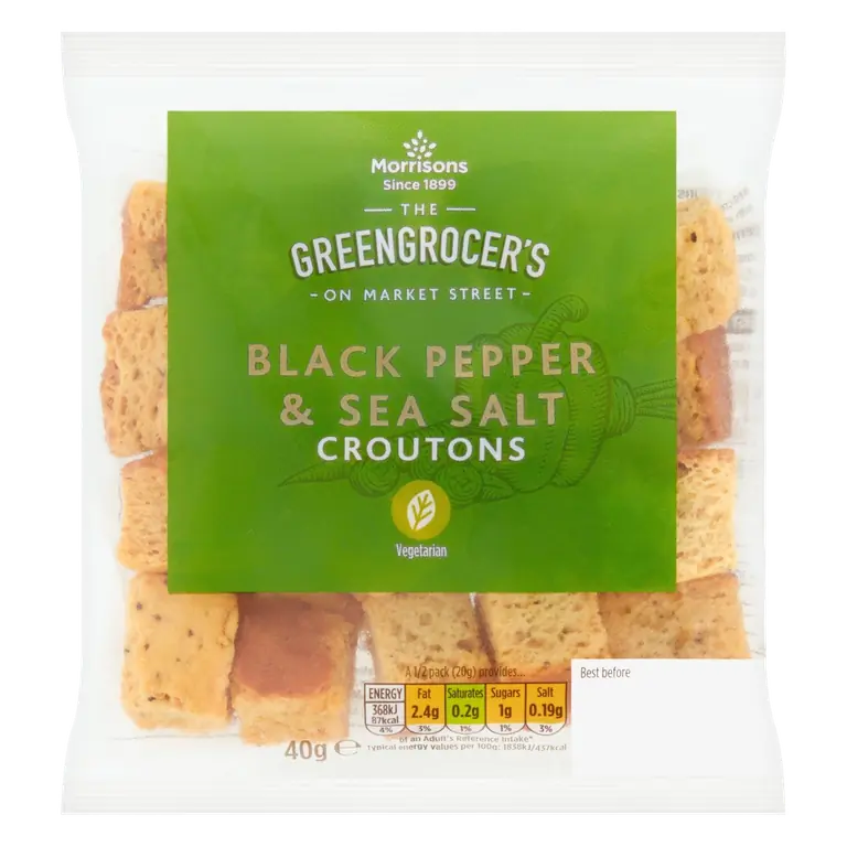 Black Pepper Croutons