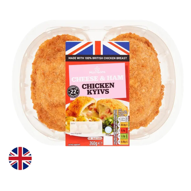 British 2 Cheese & Ham Chicken Kyivs