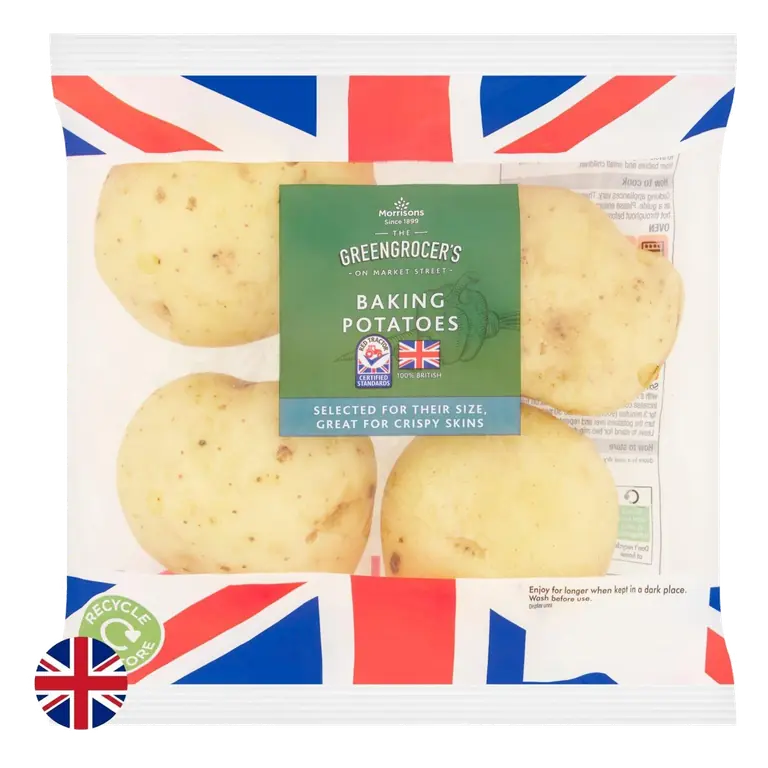 British Baking Potatoes 4 Pack