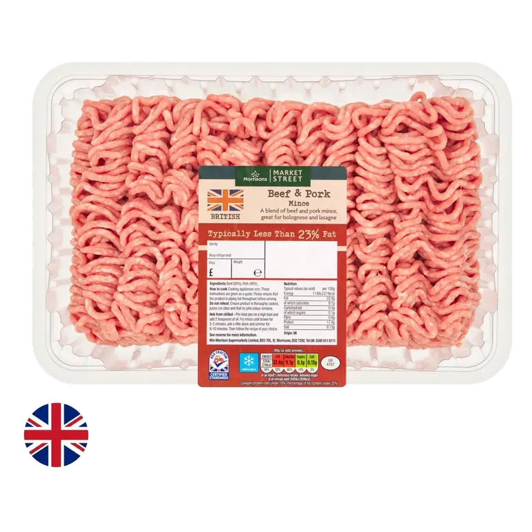 British Beef And Pork Mince 1kg