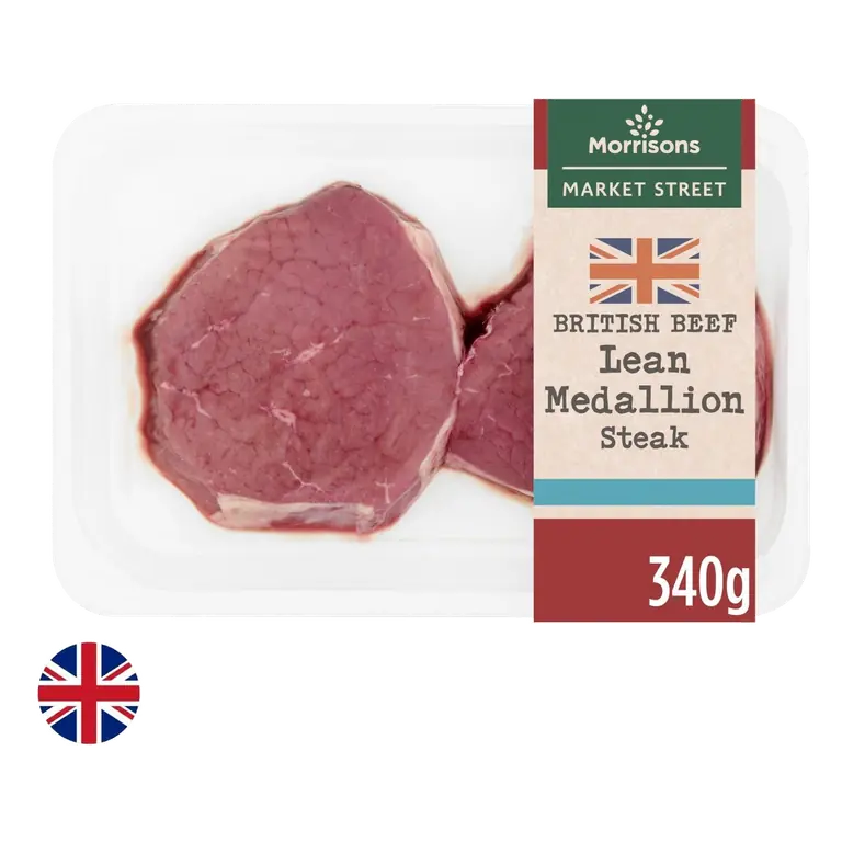 British Beef Lean Medallion Steak 340g