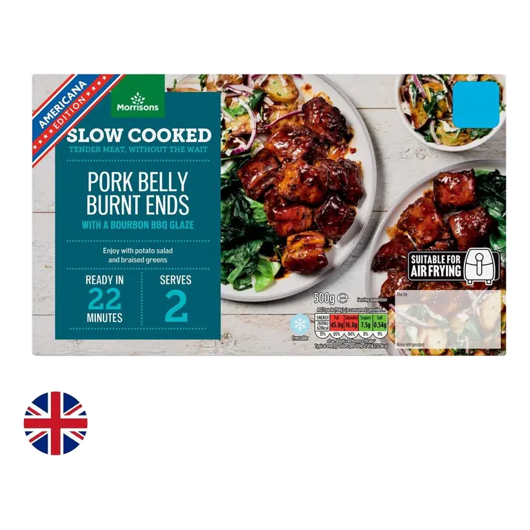 British Bourbon Pork Belly Burnt Ends 500g