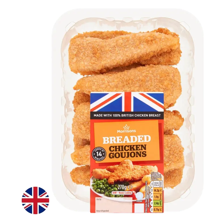 British Breaded Chicken Goujons 270g