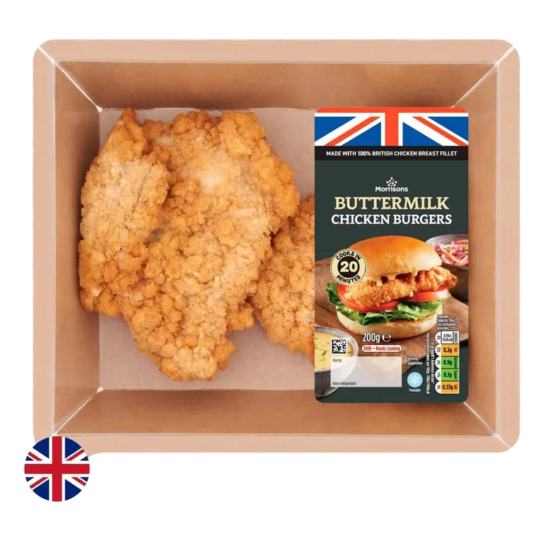 British Buttermilk Chicken Burgers 200g