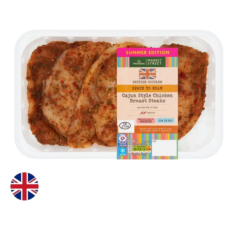 British Cajun Chicken Steaks 600g