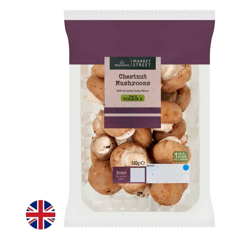 British Chestnut Mushrooms 340g