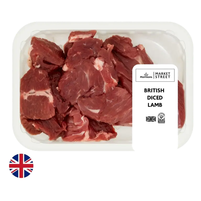 British Diced Shoulder Of Spring Lamb 275g