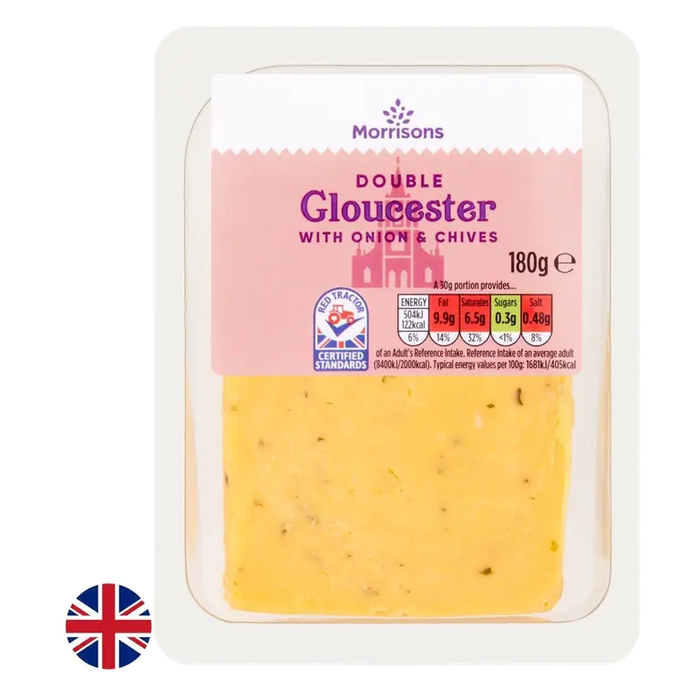 British Double Gloucester With Onion & Chives