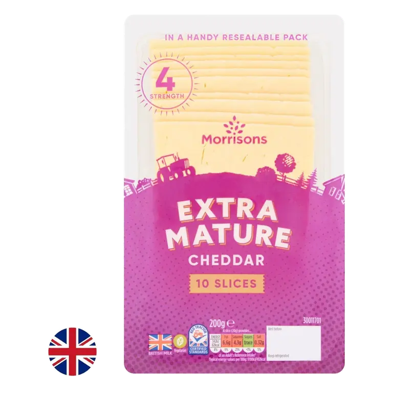 British Extra Mature Cheddar Slices