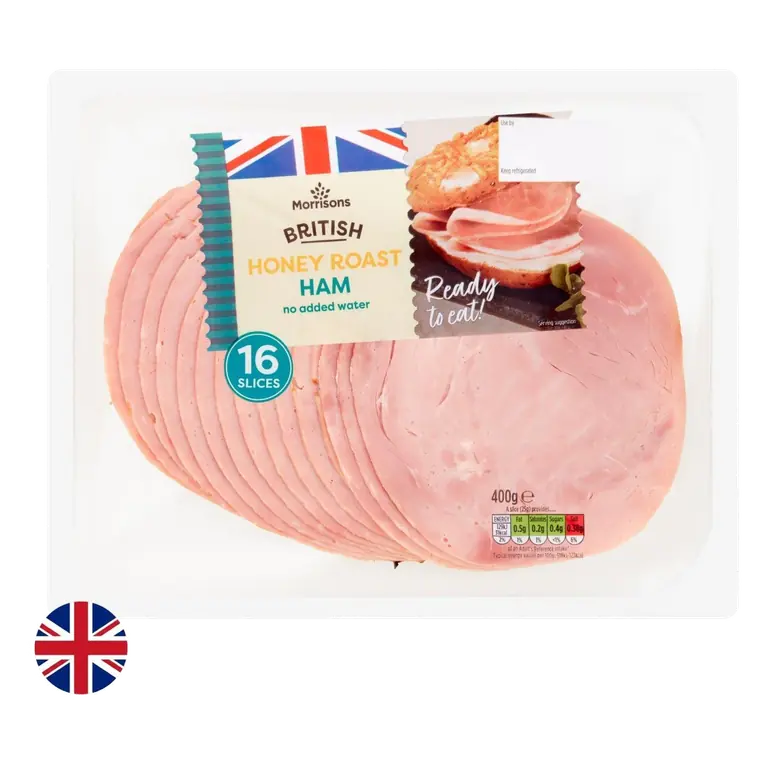 British Honey Roast Ham 16 Slices 400g