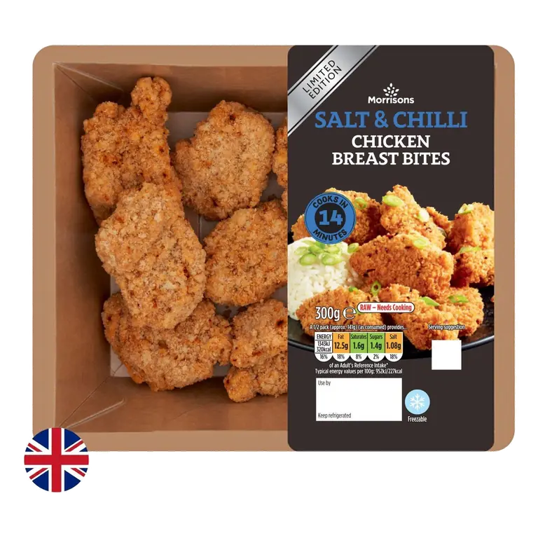 British Limited Edition Salt & Chilli Chicken Breast Bites 300g