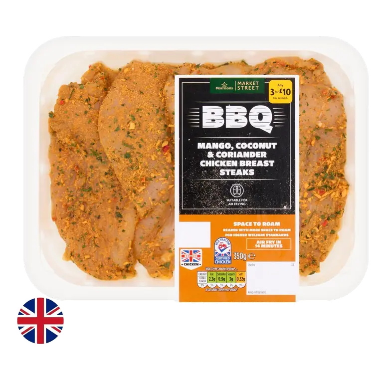 British Mango, Coconut & Coriander Chicken Breast Steaks 350g