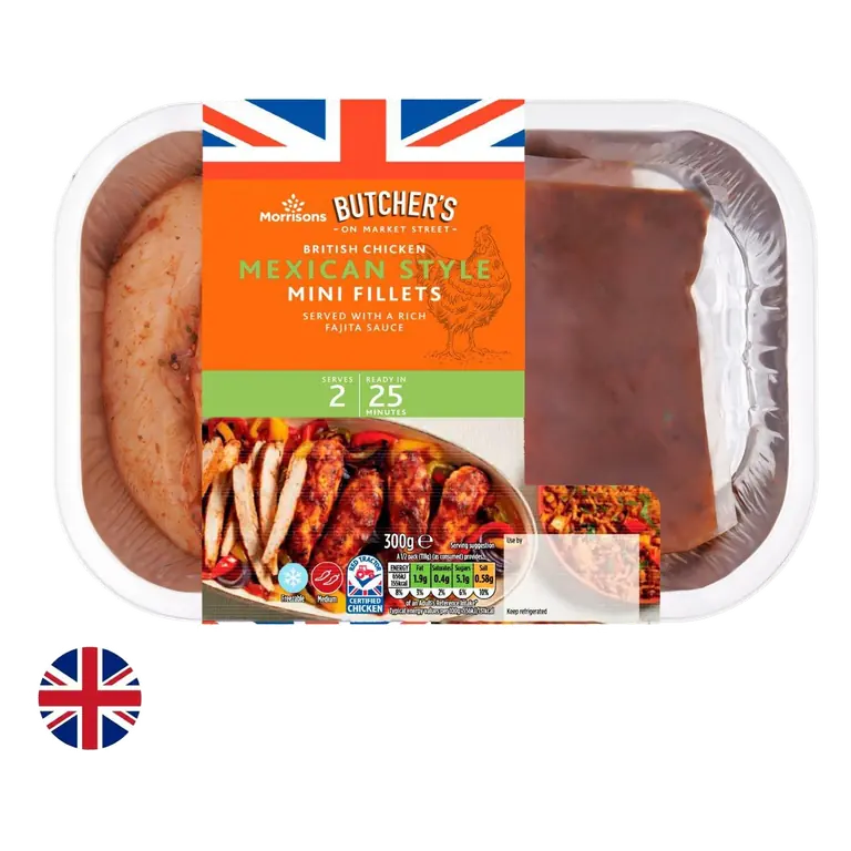 British Mexican Style Chicken Mini Fillets 300g