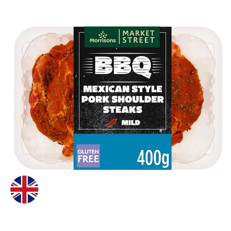 British Mexican Style Pork Shoulder Steaks 400g