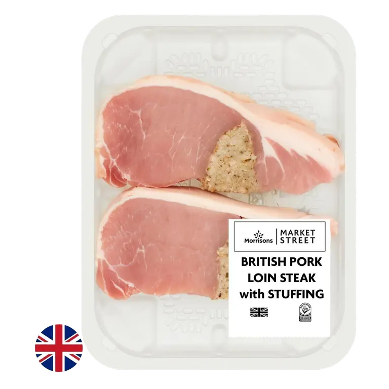 British Pork Loin Steak With Stuffing 400g