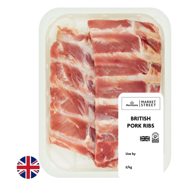 British Pork Ribs 500g
