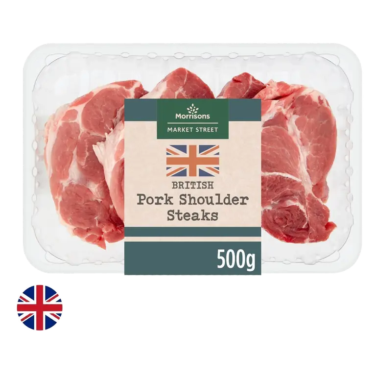 British Pork Shoulder Steaks 500g