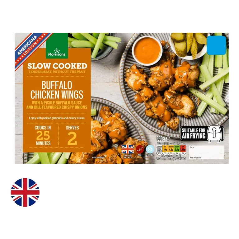 British Slow Cooked Buffalo Wings 500g
