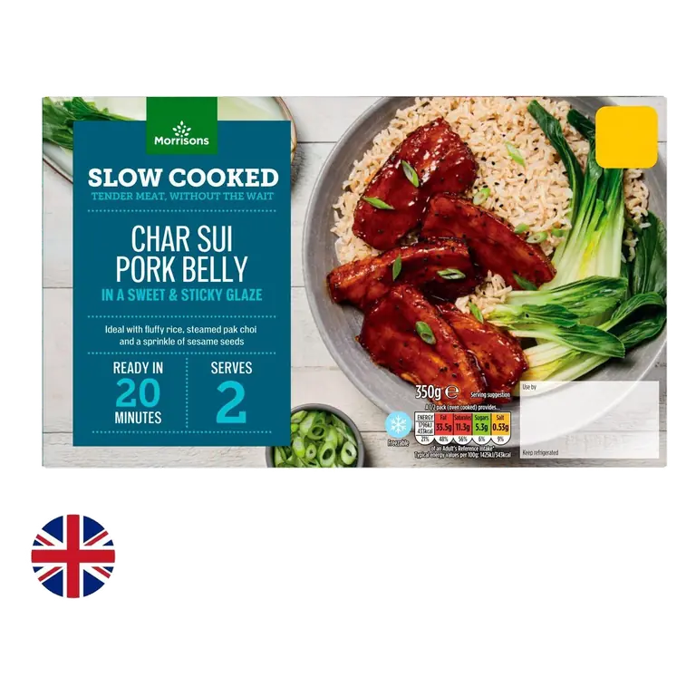 British Slow Cooked Char Sui Pork Belly with Sticky Glaze 350g