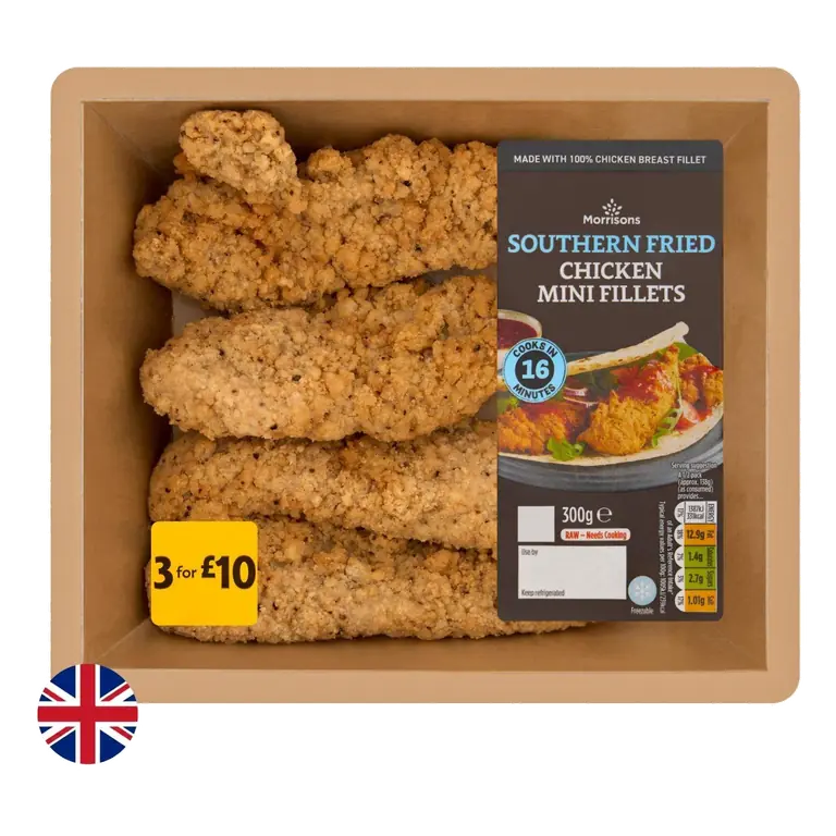 British Southern Fried Chicken Mini Fillets 300g