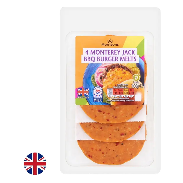 British Summer Monterey Jack With BBQ. Burger Melts