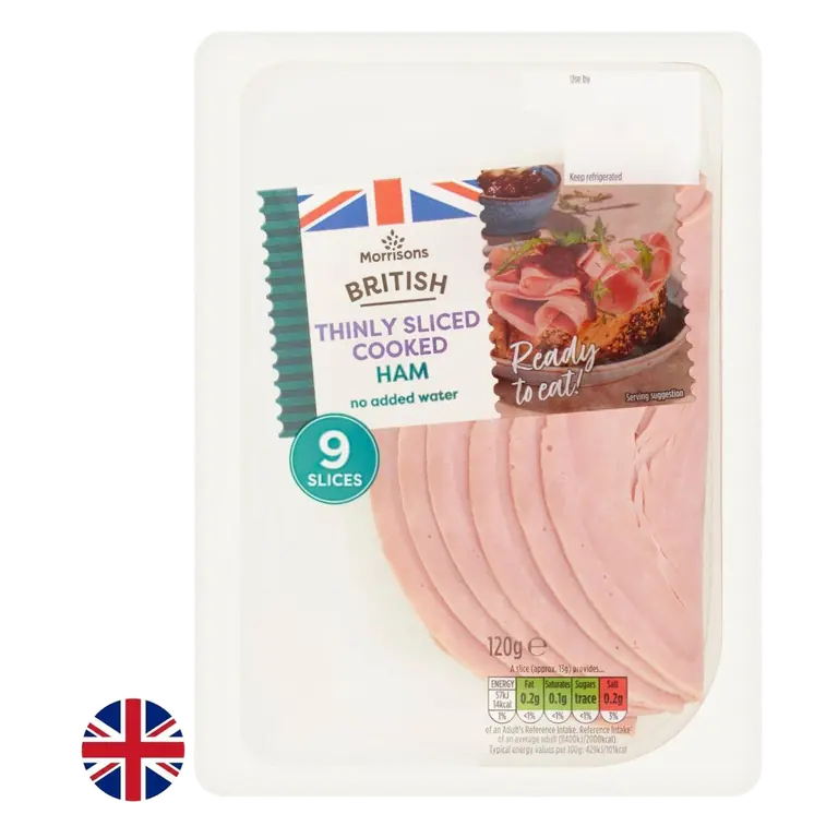 British Thinly Sliced Cooked Ham