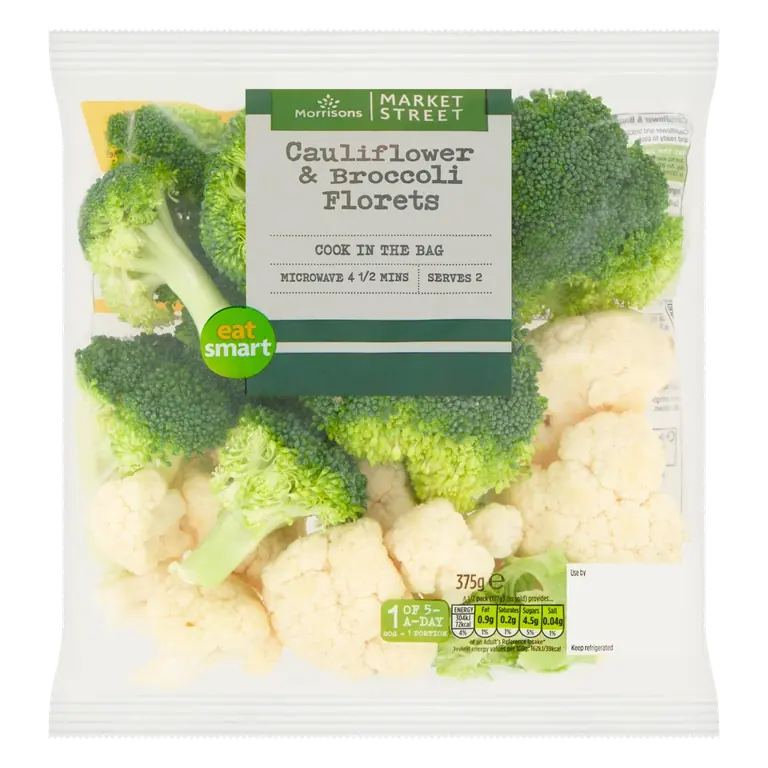 Broccoli & Cauliflower Florets 375g