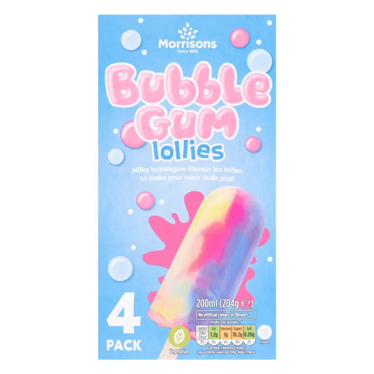 Bubblegum Ice Lollies
