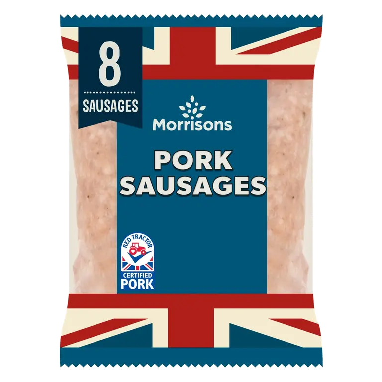 Butcher's Style 8 Pork Sausages 454g