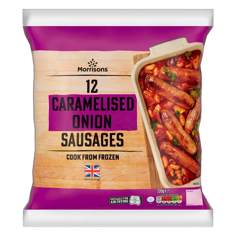 Caramelised Onion Pork Sausages 720g