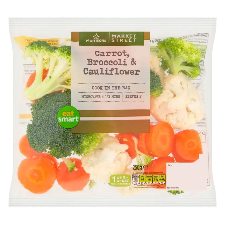 Carrot, Broccoli & Cauliflower 250g
