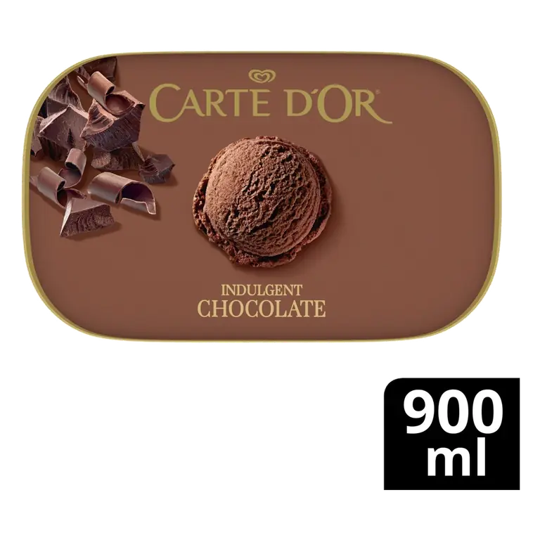 Carte D'Or Indulgent Chocolate Ice Cream Tub 900ml