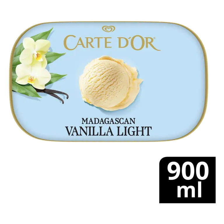 Carte D'or Madagascan Vanilla Light Ice Cream Tub