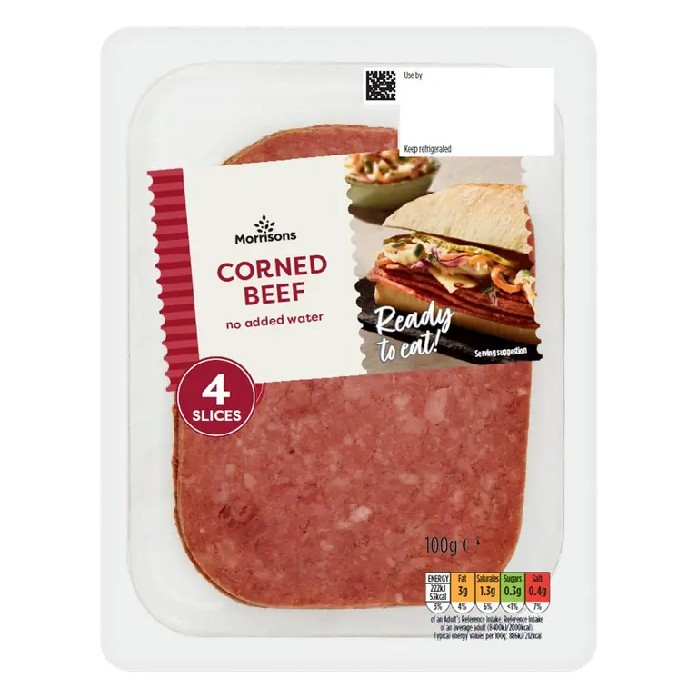Carvery Corned Beef 4 Slices 100g