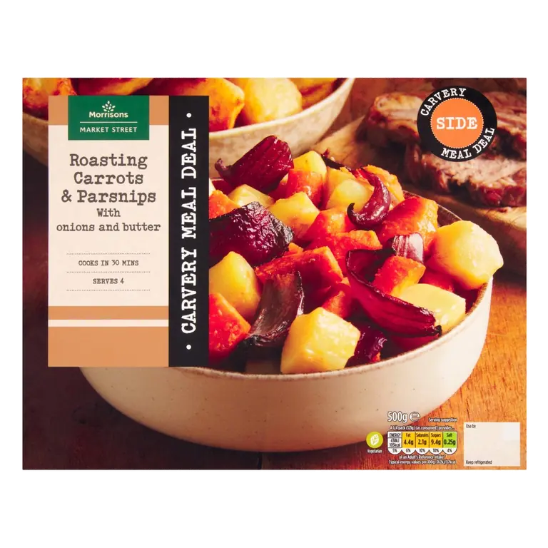Carvery Roasting Carrots & Parsnips With Onions