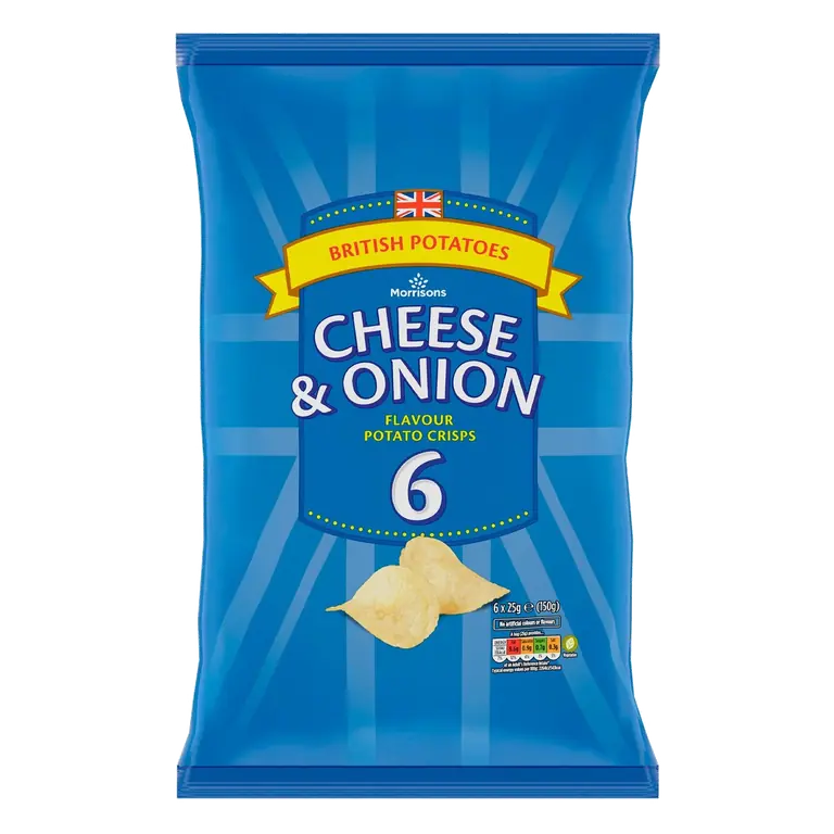 Cheese and Onion Flavour Crisps Multipack
