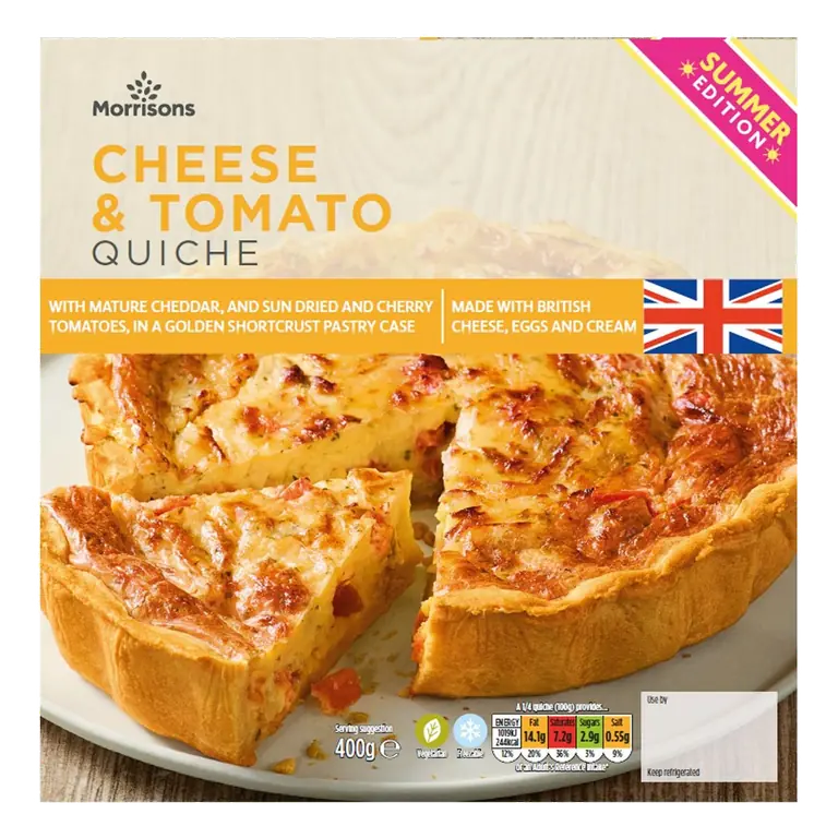 Cheese & Tomato Quiche 400g